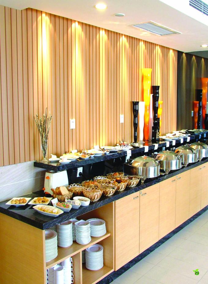 PVC 통합 벽판 환경 친화적 인 실내 배경 벽 2