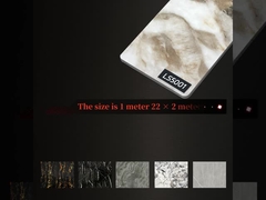 현대 럭셔리 스타일 인테리어 장식 고 광택 대리석 대나무 석탄 목재 장단