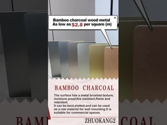 고품질 핫 판매 탄소 크리스탈 보드 방화 방지 대나무 석탄 금속 보드 플레어