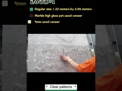 고품질 환경 친화적 벽판 벽 내부 PET 대리석 벽판