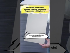 PVC 장식 대나무 석탄 목재 금속 벽판 고밀도 내부 벽판