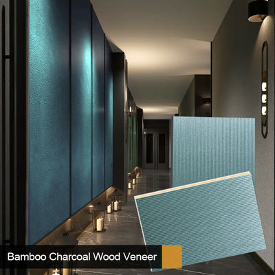 New Trend Bamboo Charcoal Wood Veneer Waterproof And Moisture-proof Interior Decoration Board For Corridor Ceilings