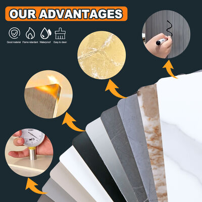 Bamboo wood Metal Panel Interior Decoration Wood Veneer Carbon Crystal Plate Boards