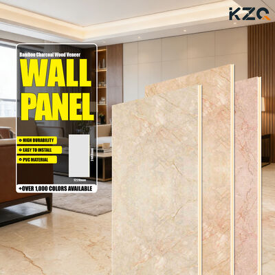 Modern PVC Marble Wall Panels UV Marble Sheet Waterproof Sheets For Hotels Halls & TV Background