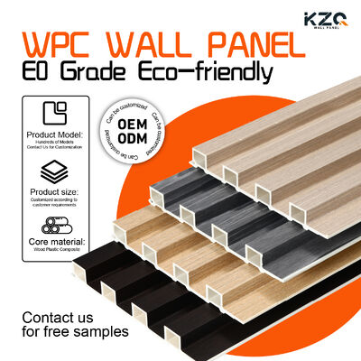 Fluted Wall Panel Interior Decorative 3D Wpc Wall Panel For Hotel Villa Interior Design