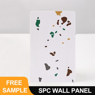 SPC 벽 패널 600*2440*4mm 방수 돌 플라스틱 친환경 나무 곡물 원활한 잠금 내부 장식판