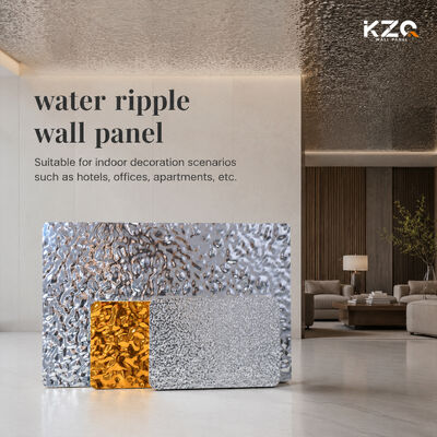 3D 워터 리플 시리즈 KTY 클럽 천장 및 벽 5mm/mm 장식판 Bambu Charcoal Wall Board